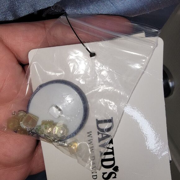 David's Bridal Nwt three-quarter sleeve shantung short jacket dress motb 18 - Picture 13 of 15